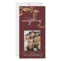 PERSONALIZED FESTIVE PHOTOCARD :: bold vine 2