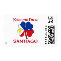Personalized Filipino Kiss Me I'm Santiago postage