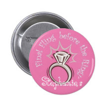 Personalized Final Fling Button