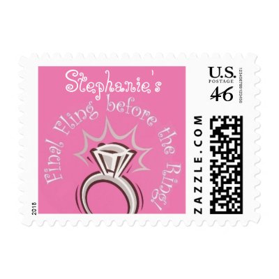 Personalized Final Fling Postage by SweetRascal