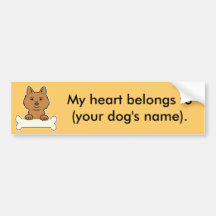 Personalized Finnish Spitz Bumper Sticker