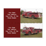 Personalized Fire Engine Bookmarkers postcards