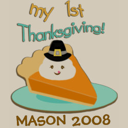 Personalized First Thanksgiving Baby Bodysuit shirt