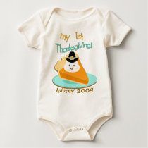 Personalized First Thanksgiving Baby Bodysuit t-shirts by jamiecreates1 Personalized First Thanksgiving Baby Bodysuit t-shirts