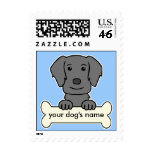 Personalized Flat-Coated Retriever postage