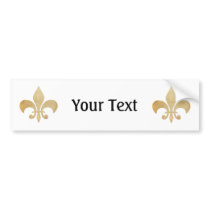 Personalized Fleur de Lis Bumper Sticker