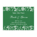Personalized Floral Vine Save the Date postcards