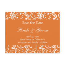 Personalized Floral Vine Save the Date postcards