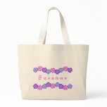 Personalized Flower Design Tote Bags