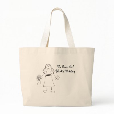 Personalized Flower Girl Tote Bag