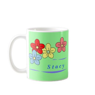 custom flower mugs