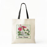 Personalized Flower Tote Bags