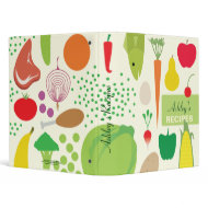 Personalized Food Recipes Binder binder