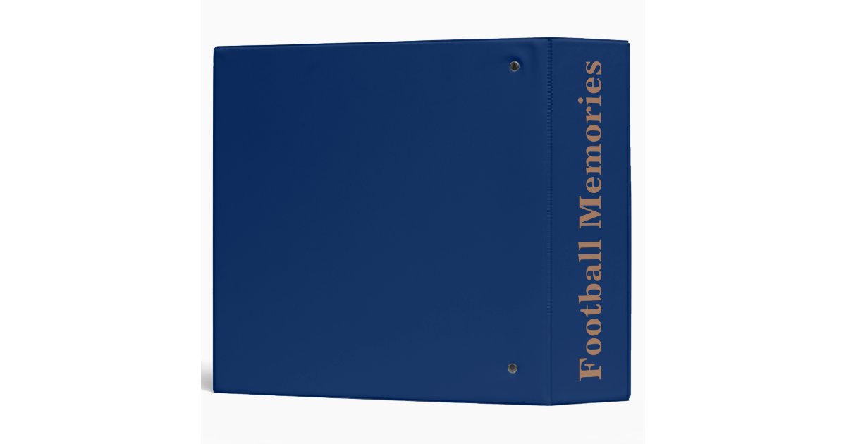 Personalized Football Binders Your COLORS and TEXT Zazzle
