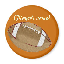 Personalized Football Button Magnet