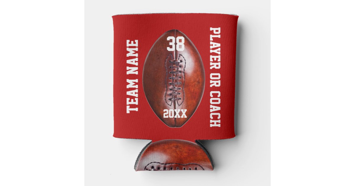 Personalized Football Gifts for Players, Coaches Can Cooler Zazzle