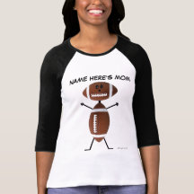 Personalized Football Mom Tshirts