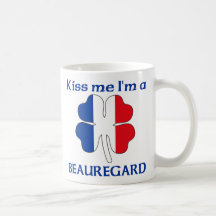 Personalized French Kiss Me I'm Beauregard Coffee Mug