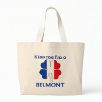 Personalized French Kiss Me I'm Belmont bags