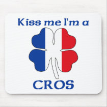 Personalized French Kiss Me I'm Cros mousepads by KissMeTshirts Personalized French Kiss Me I'm Cros mousepads