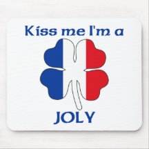 Personalized French Kiss Me I'm Joly Mouse Pads