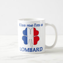 Personalized French Kiss Me I'm Lombard Coffee Mugs