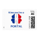 Personalized French Kiss Me I'm Portal postage