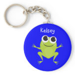 Personalized Frog Keychain for Kids
