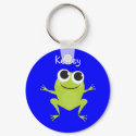 Personalized Frog Keychain for Kids