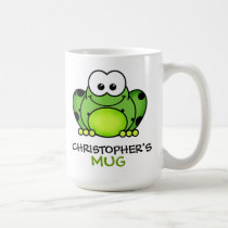 Personalized Frog Mug mugs