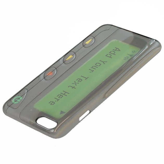 Personalized Funny 90s Old School Pager Uncommon Clearlyâ„¢ Deflector iPhone 6 Plus Case-4