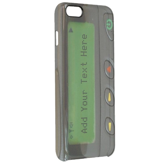 Personalized Funny 90s Old School Pager Uncommon Clearlyâ„¢ Deflector iPhone 6 Plus Case-3