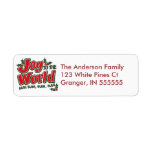 Personalized Funny Joy to the World Address Labels