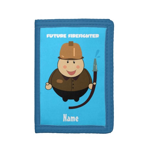 Personalized Future Firefighter, Future Fireman Trifold Wallets