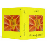 Personalized Garden Journal 3 Ring Binders