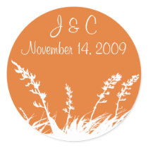 Personalized Garden Silhouette Envelope Seal stickers by hummingbirdcake Personalized Garden Silhouette Envelope Seal stickers