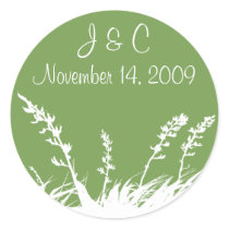 Personalized Garden Silhouette Envelope Seal stickers