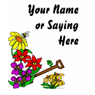 Personalized Gardener Saying floral t-shirt