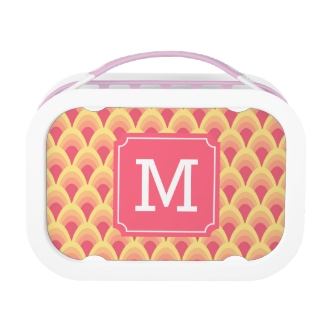 Personalized Geometric Blush Pink Monogram