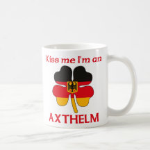 Personalized German Kiss Me I'm Axthelm Mug