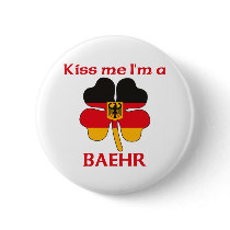 Personalized German Kiss Me I'm Baehr Pin