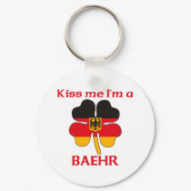 Personalized German Kiss Me I'm Baehr keychains by KissMeTshirts Personalized German Kiss Me I'm Baehr keychains