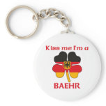 Personalized German Kiss Me I'm Baehr Key Chain