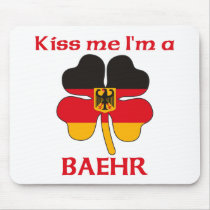Personalized German Kiss Me I'm Baehr mousepads