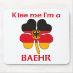 Personalized German Kiss Me I'm Baehr mousepads