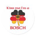 Personalized German Kiss Me I'm Bosch stickers