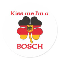 Personalized German Kiss Me I'm Bosch stickers