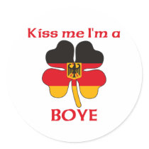 Personalized German Kiss Me I'm Boye stickers