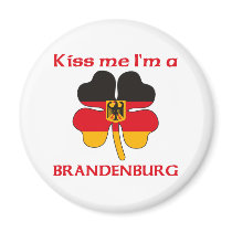 Personalized German Kiss Me I'm Brandenburg magnets by KissMeTshirts Personalized German Kiss Me I'm Brandenburg magnets