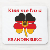 Personalized German Kiss Me I'm Brandenburg mousepads by KissMeTshirts Personalized German Kiss Me I'm Brandenburg mousepads